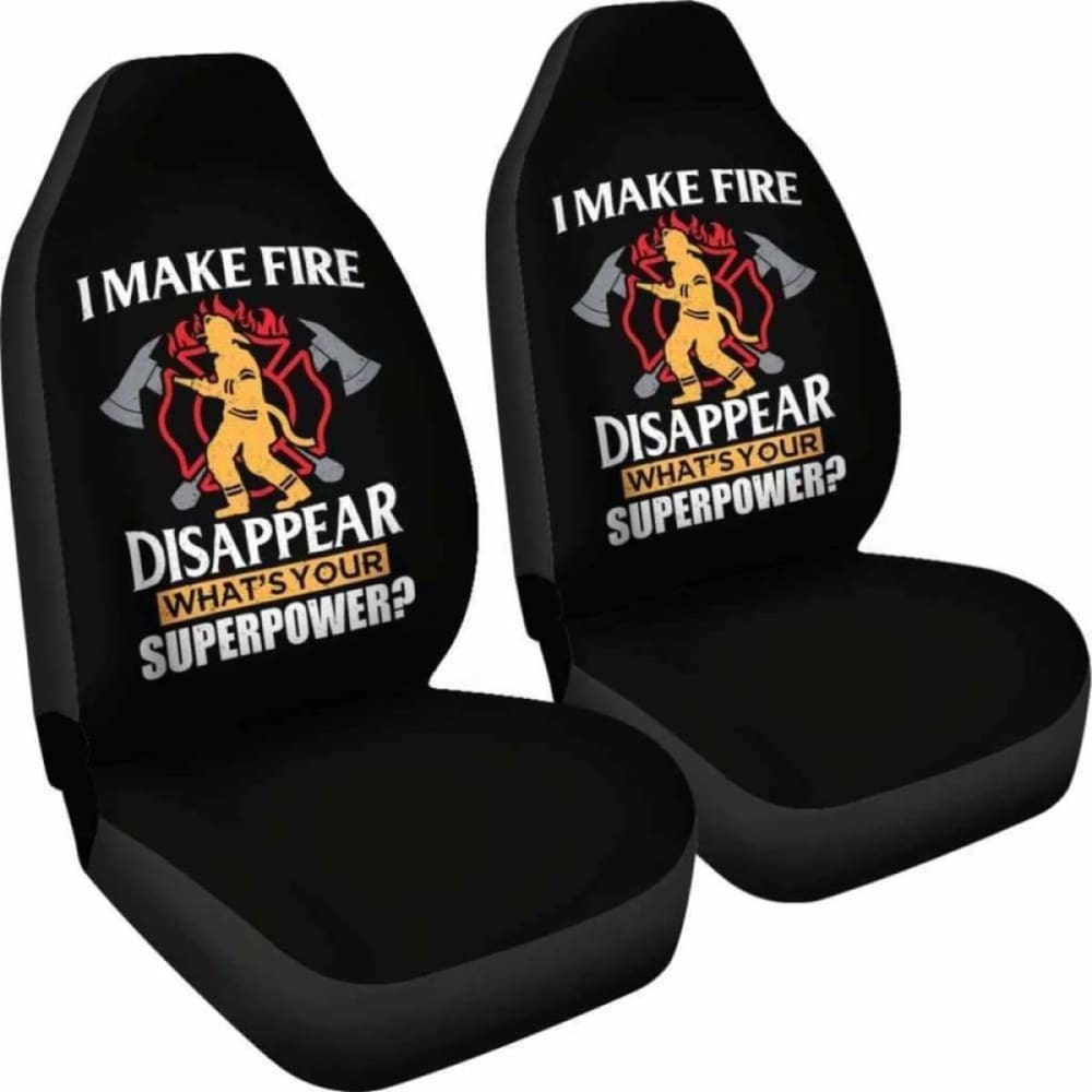 Fire Disappear What’s Your Super Power Car Seat Covers 101211