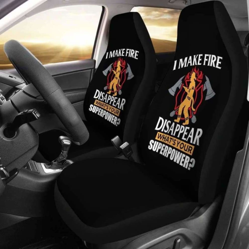 Fire Disappear What’s Your Super Power Car Seat Covers 101211
