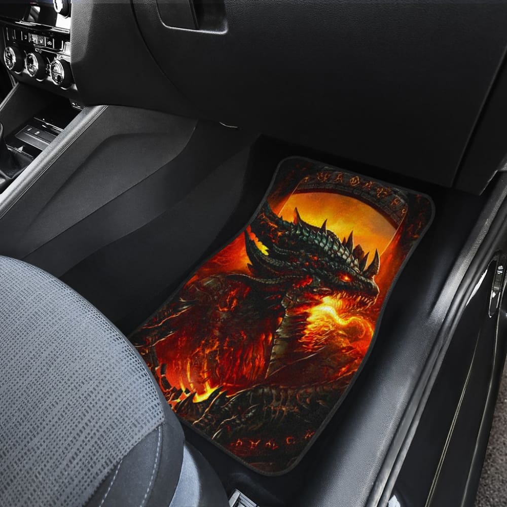 Fire Dragon Fierce Battle Warrior Fighting Car Floor Mats 211502