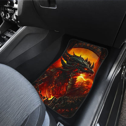 Fire Dragon Fierce Battle Warrior Fighting Car Floor Mats 211502