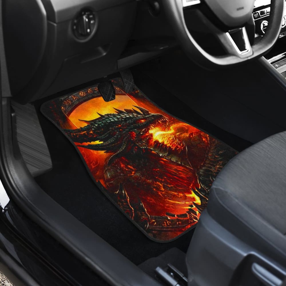 Fire Dragon Fierce Battle Warrior Fighting Car Floor Mats 211502