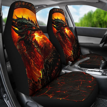 Fire Dragon Fierce Battle Warrior Fighting Car Seat Covers 211502