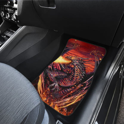 Fire Dragon Fighting Car Floor Mats 211502