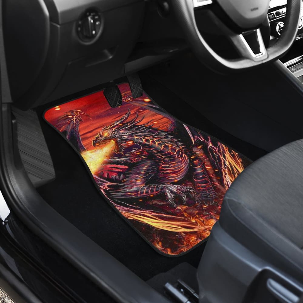 Fire Dragon Fighting Car Floor Mats 211502