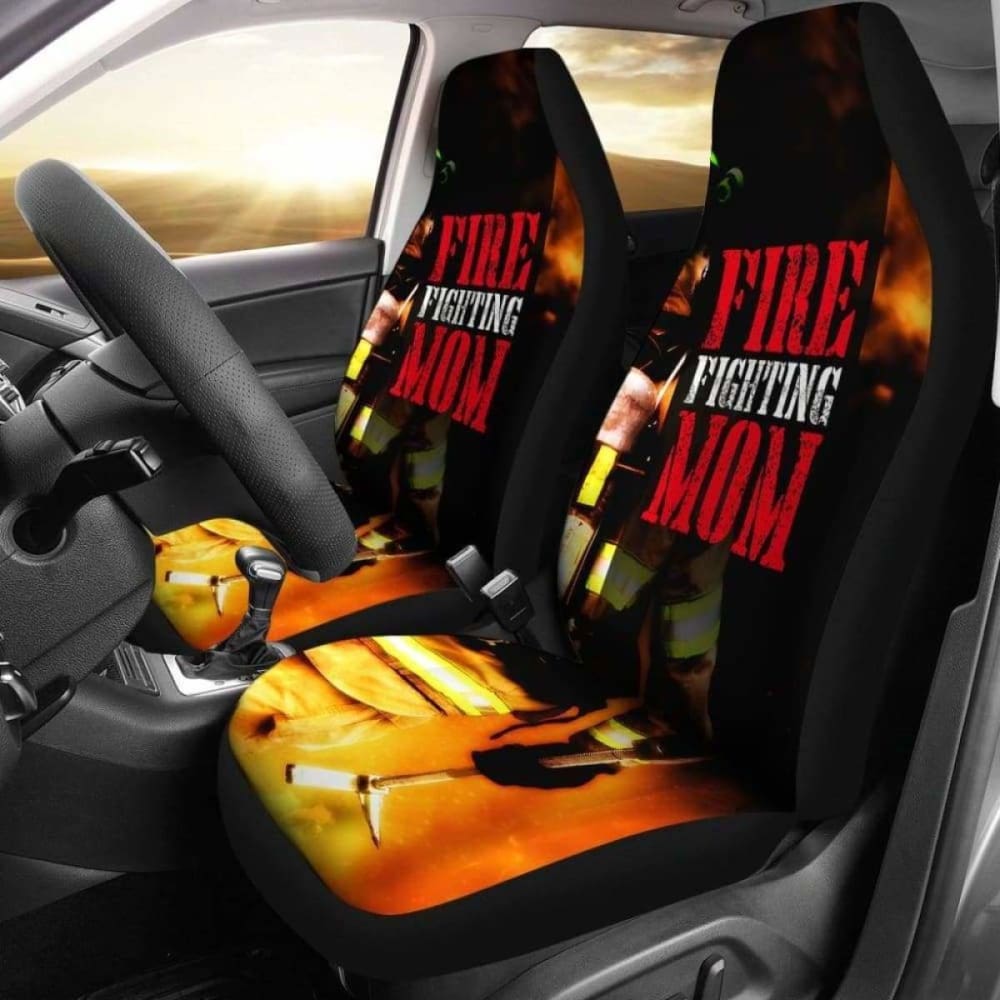 Fire Fighting Mom Car Seat Covers 101211