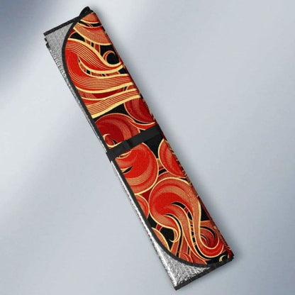 Fire Flame Pattern Car Auto Sun Shades 085424 - YourCarButBetter