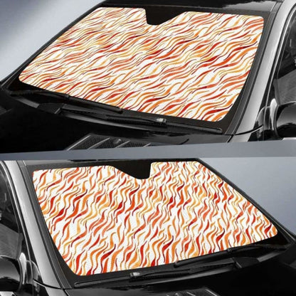 Fire Flame Watercolor Pattern Car Auto Sun Shades 085424 - YourCarButBetter