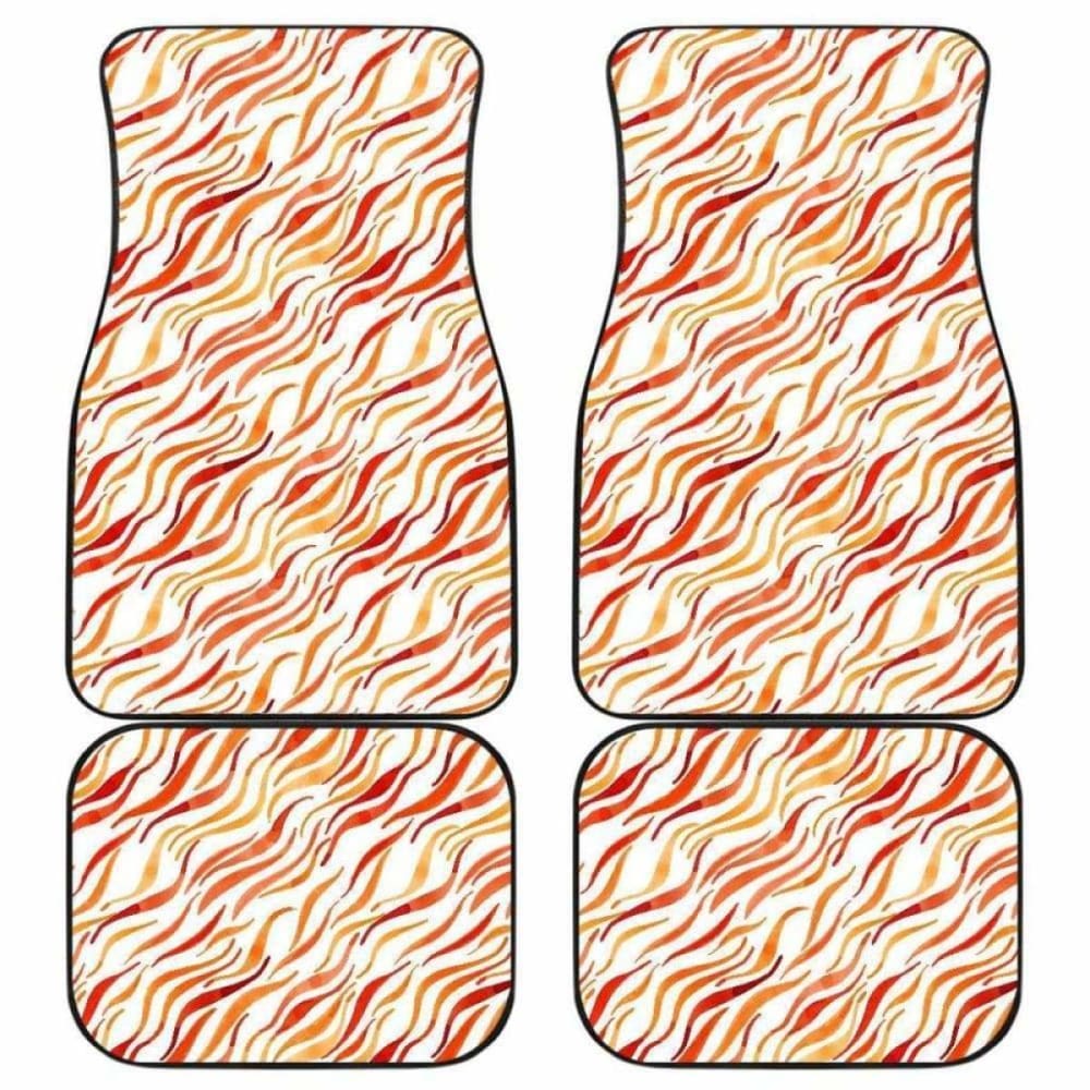 Fire Flame Watercolor Pattern Front And Back Car Mats 181703 - YourCarButBetter