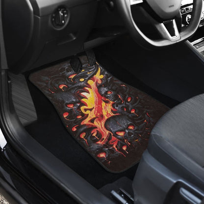 Fire Flaming Skull Car Mats 103131 - YourCarButBetter