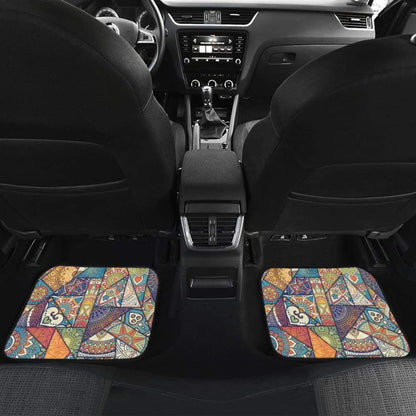 Fire Horse Vintage Mandala Car Floor Mats 210303