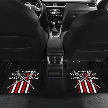 Firefighter American Flag Honor Serve Rescue Car Floor Mats 211103