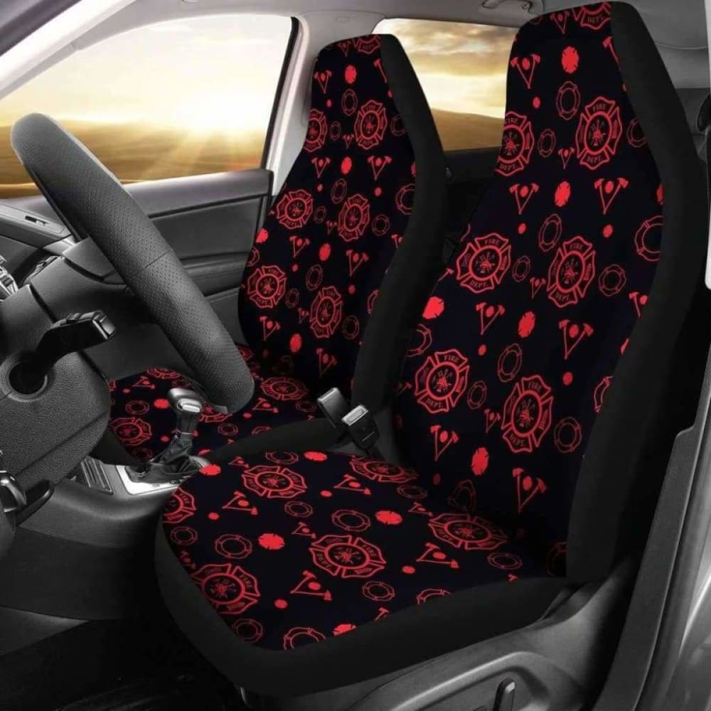 Firefighter Axe And Badge Car Seat Covers 101211