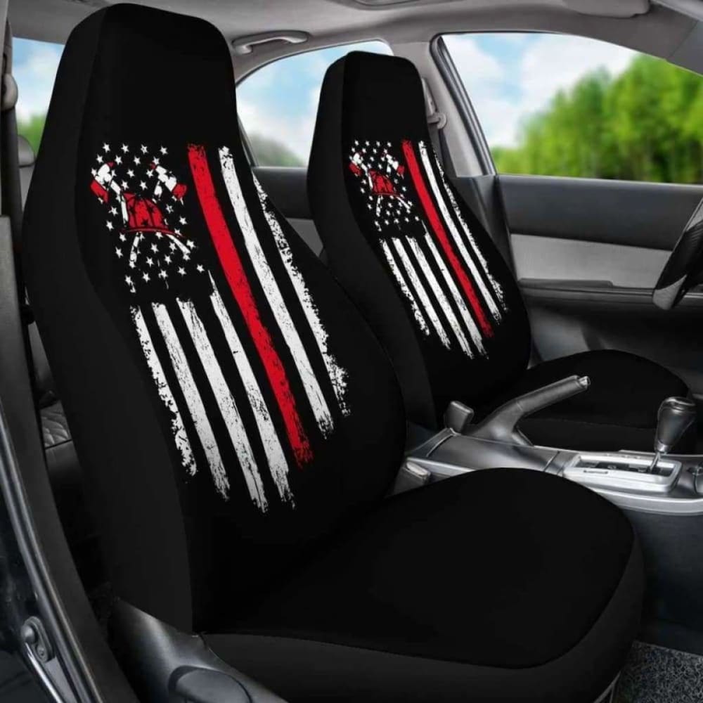 FireFighter Axe Flag Car Seat Covers 101211