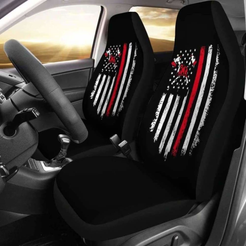 FireFighter Axe Flag Car Seat Covers 101211