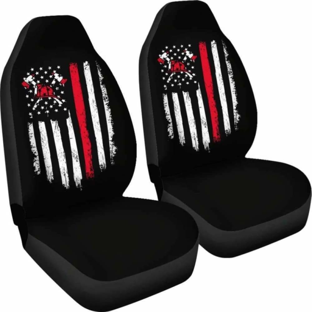 FireFighter Axe Flag Car Seat Covers 101211