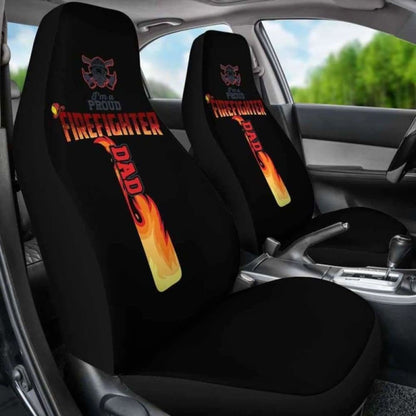 Firefighter Dad Christian Cross Car Seat Covers 160905