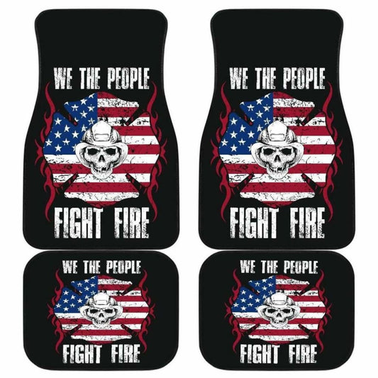 Firefighter Fight Fire Front And Back Car Mats Set Of 4 101211