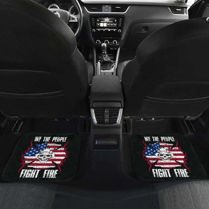 Firefighter Fight Fire Front And Back Car Mats Set Of 4 101211