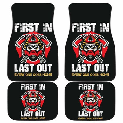 Firefighter First In Last Out Car Mats Set Of 4 101211