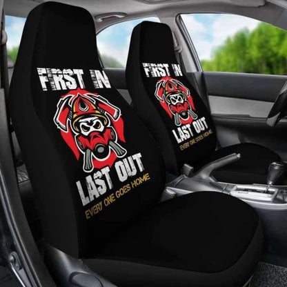 Firefighter First In Last Out Car Seat Covers 101211