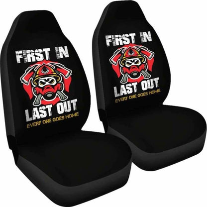 Firefighter First In Last Out Car Seat Covers 101211
