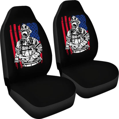 Firefighter First In Last Out Car Seat Covers 211507 - YourCarButBetter