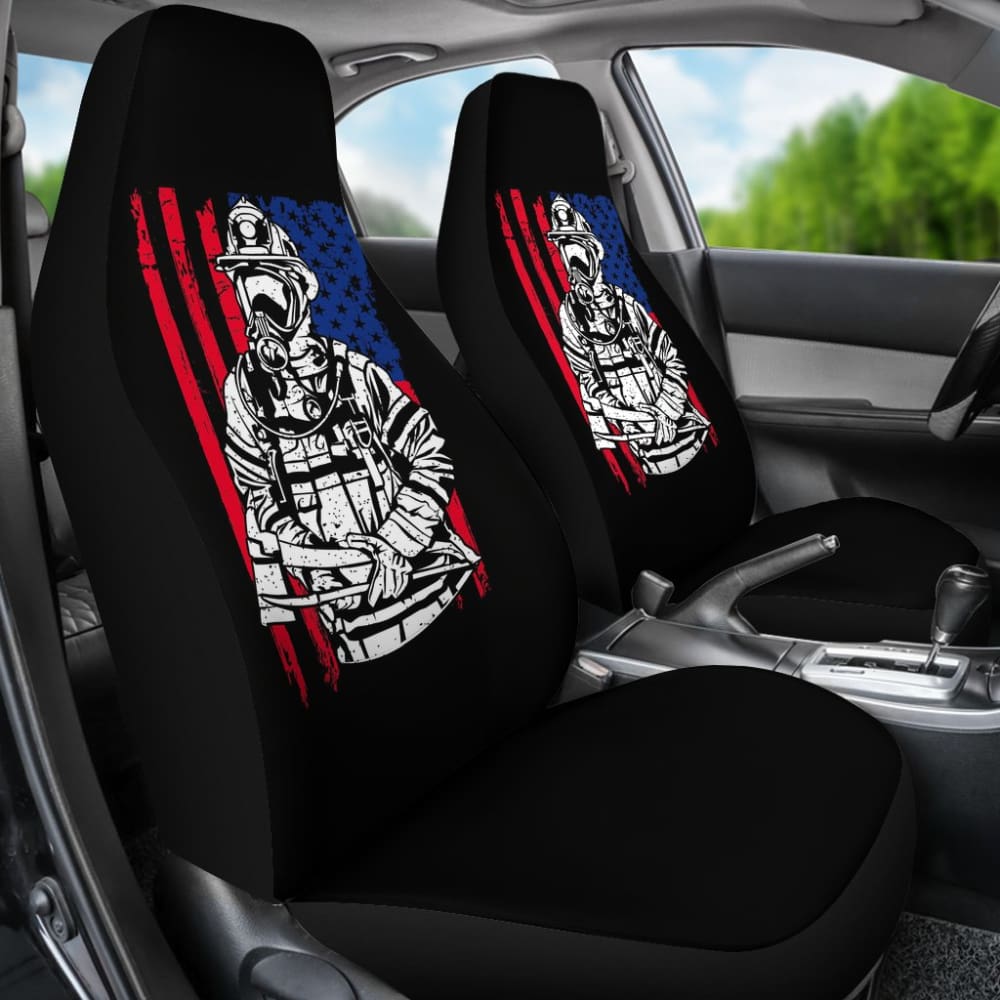 Firefighter First In Last Out Car Seat Covers 211507 - YourCarButBetter