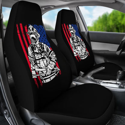 Firefighter First In Last Out Car Seat Covers 211507 - YourCarButBetter