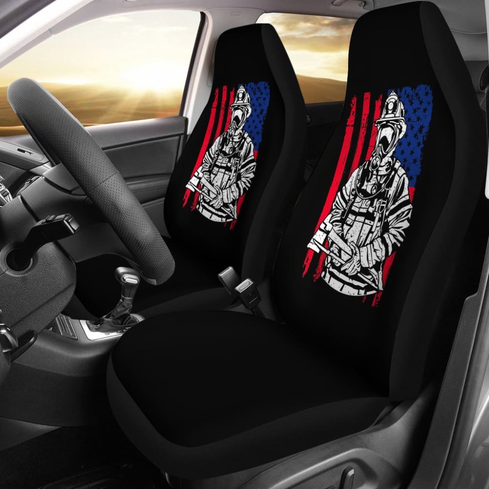 Firefighter First In Last Out Car Seat Covers 211507 - YourCarButBetter