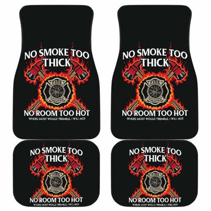 Firefighter Front And Back Car Mats Set Of 4 101211