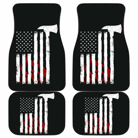 Firefighter Front And Back Car Mats Set Of 4 101211