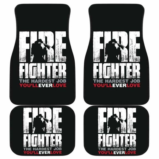Firefighter Front And Back Car Mats Set Of 4 101211