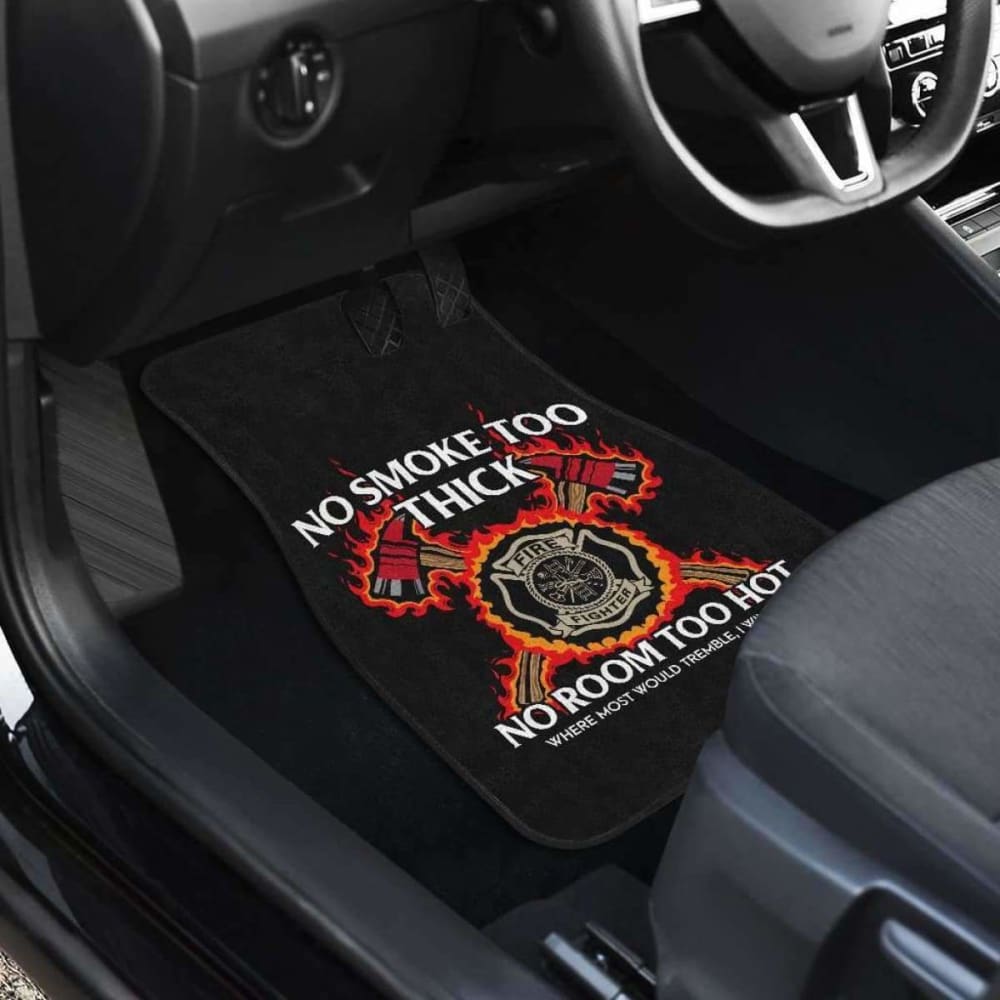 Firefighter Front And Back Car Mats Set Of 4 101211