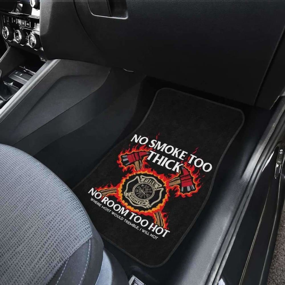 Firefighter Front And Back Car Mats Set Of 4 101211