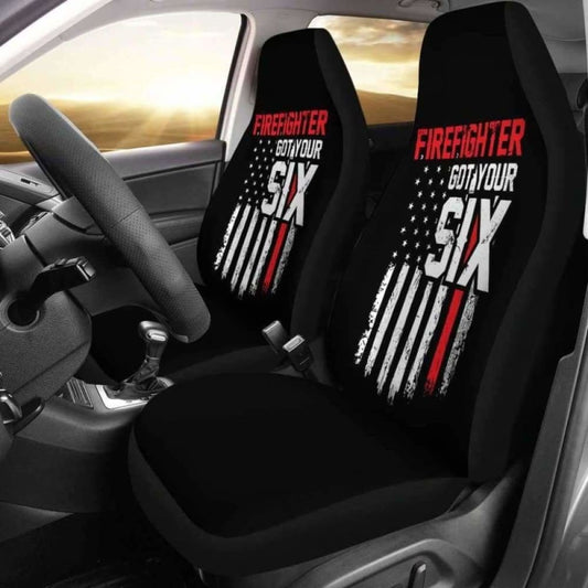 FireFighter Got Your Six Car Seat Covers 101211