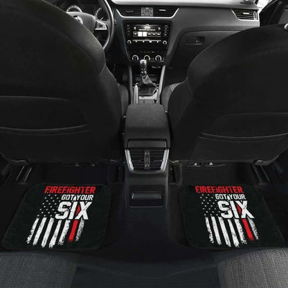 Firefighter Got Your Six Front And Back Car Mats Set Of 4 101211