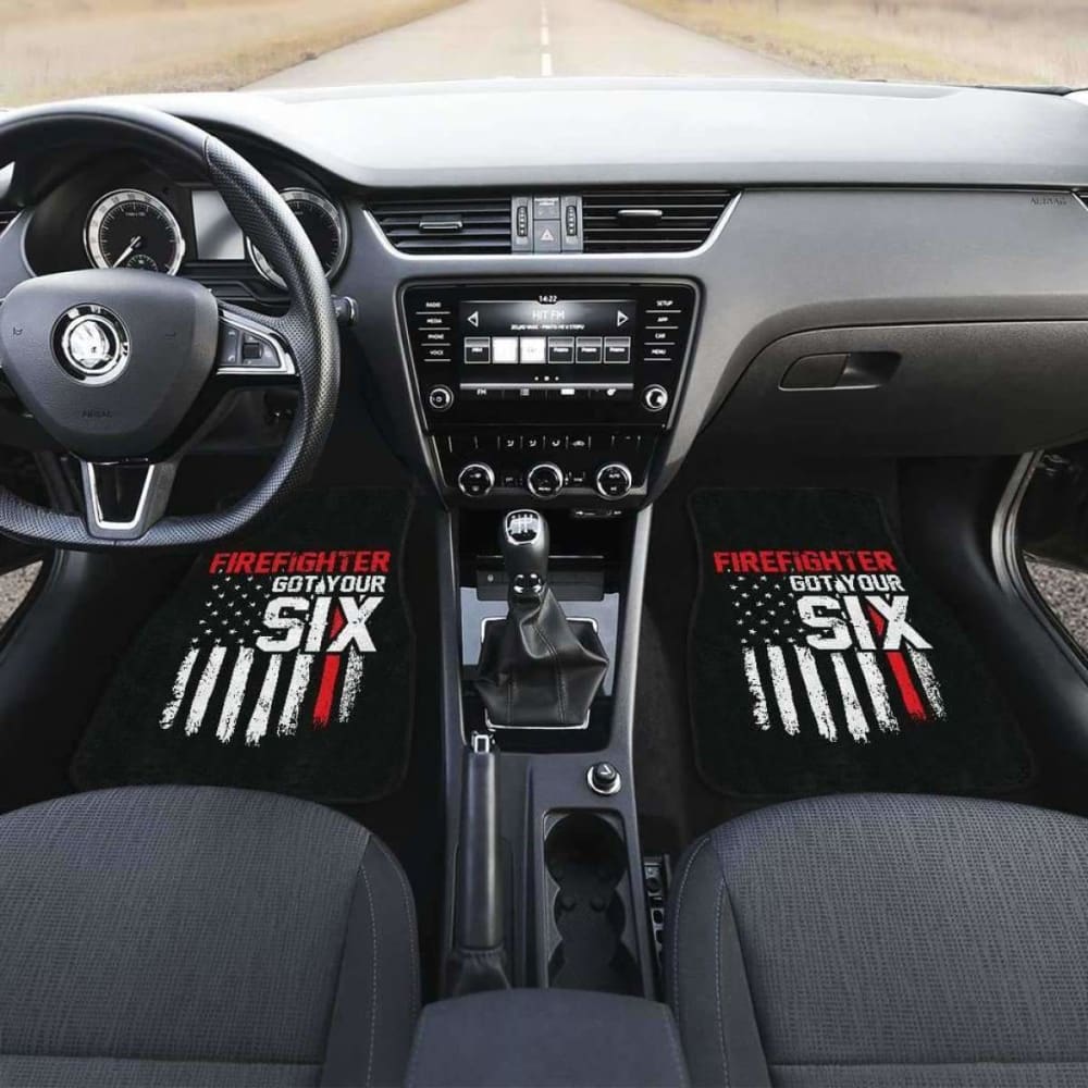 Firefighter Got Your Six Front And Back Car Mats Set Of 4 101211