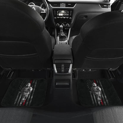 Firefighter Hero American Flag Style Car Floor Mats 211507 - YourCarButBetter