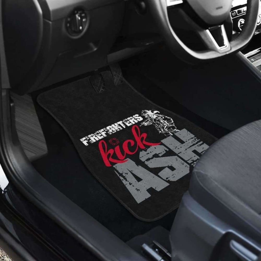 Firefighter Kick Ash Front And Back Car Mats Set Of 4 101211