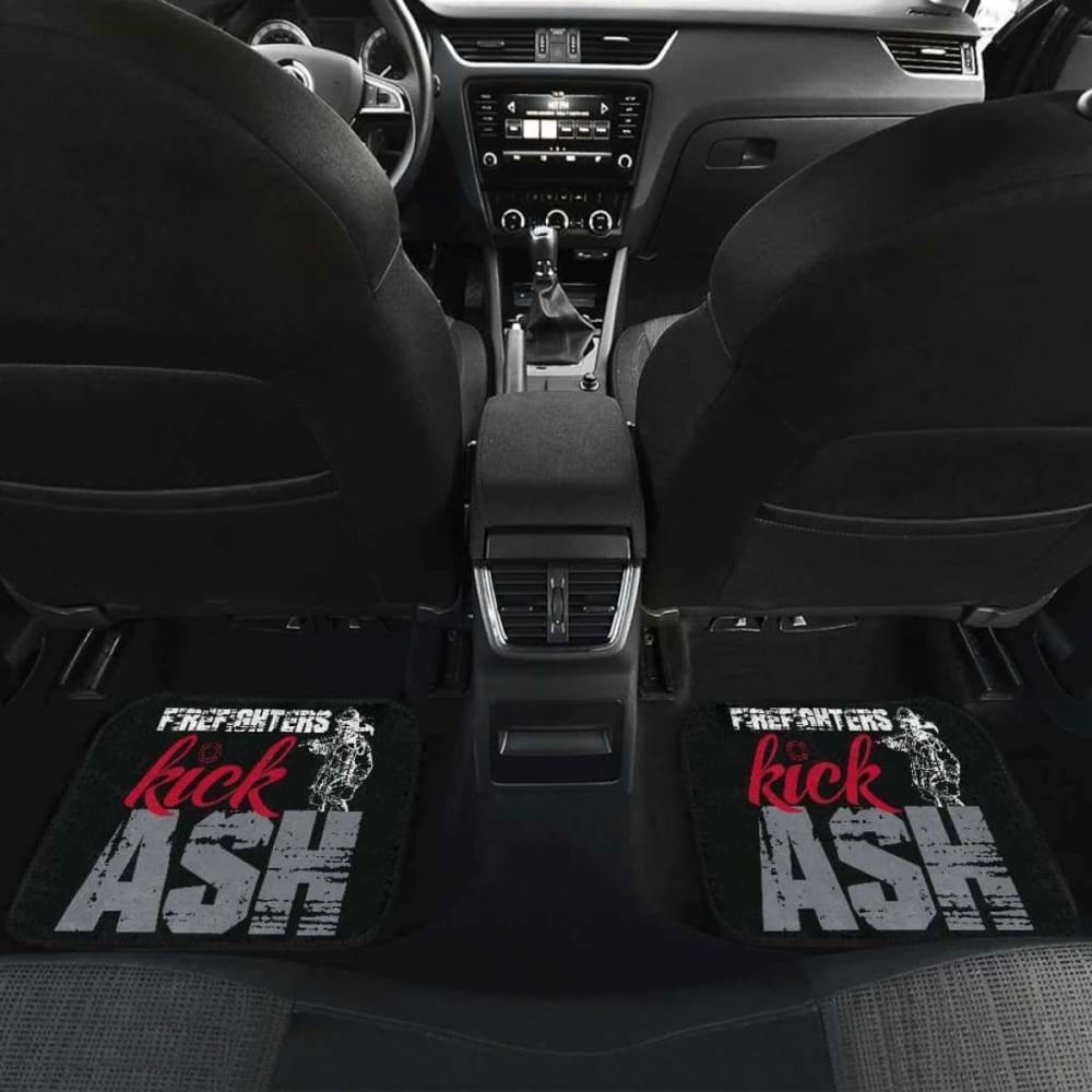 Firefighter Kick Ash Front And Back Car Mats Set Of 4 101211