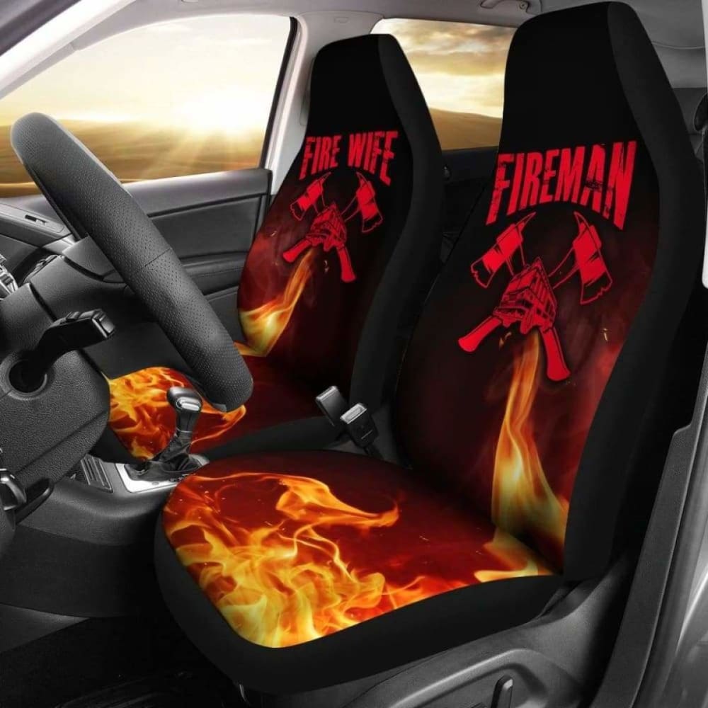Fireman Fire Wife Car Seat Covers 101211