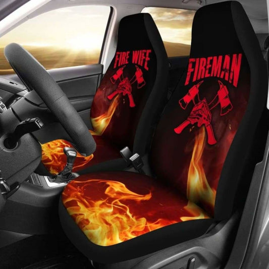 Fireman Fire Wife Car Seat Covers 101211