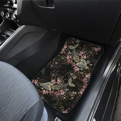 Fish Bones Cherry Blossom Pattern Fishing Car Floor Mats 182417 - YourCarButBetter