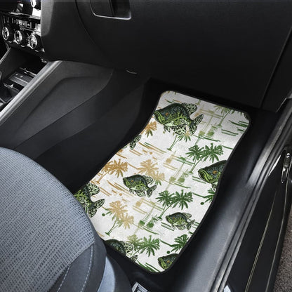 Fishing Car Mats Black Crappie Pattern Hawaii Style Car Decor 182417 - YourCarButBetter