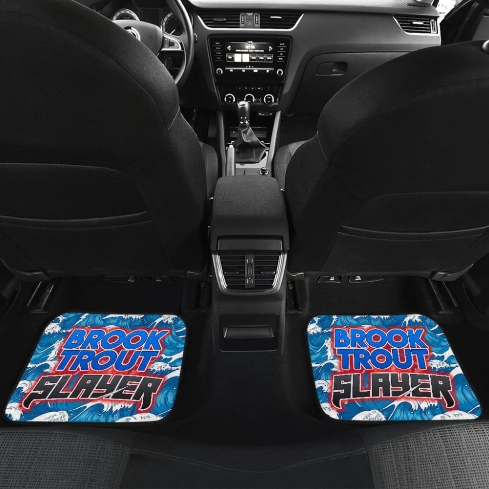Fishing Car Mats Brook Trout Slayer Japanese Style Car Decor 182417 - YourCarButBetter