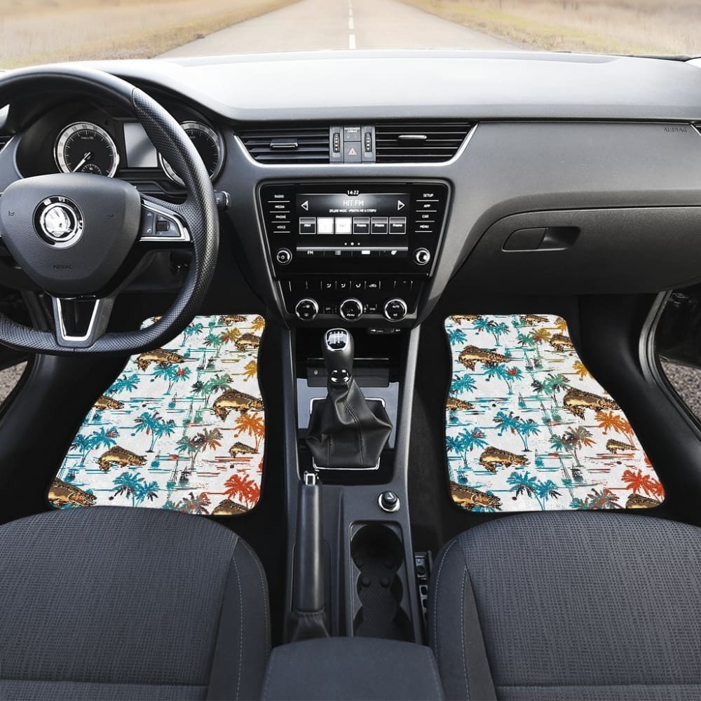 Fishing Car Mats Brown Trout Pattern Hawaii Style Car Decor 182417 - YourCarButBetter