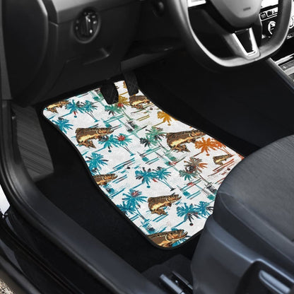 Fishing Car Mats Brown Trout Pattern Hawaii Style Car Decor 182417 - YourCarButBetter
