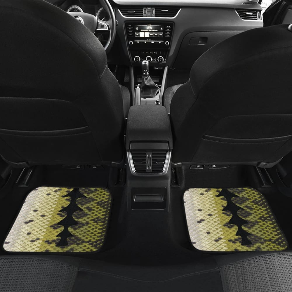 Fishing Car Mats Largemouth Bass Fish Skin Pattern Car Decor 182417 - YourCarButBetter