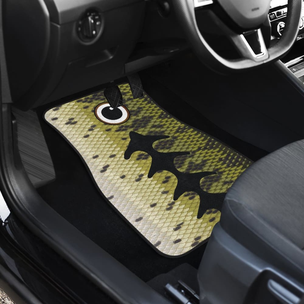 Fishing Car Mats Largemouth Bass Fish Skin Pattern Car Decor 182417 - YourCarButBetter