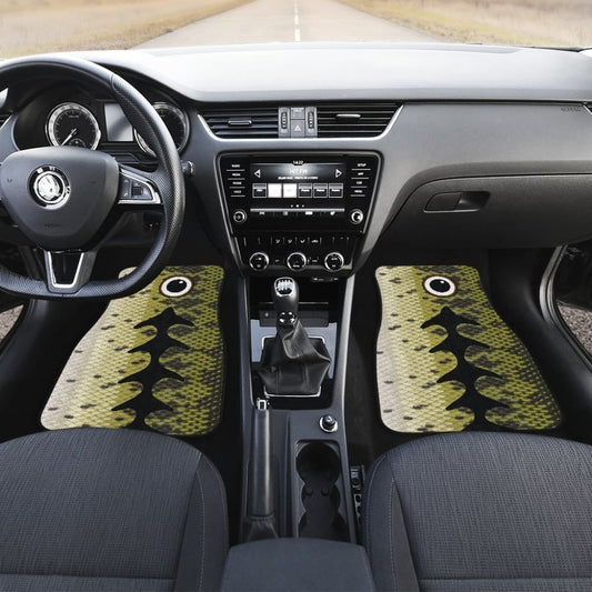 Fishing Car Mats Largemouth Bass Fish Skin Pattern Car Decor 182417 - YourCarButBetter